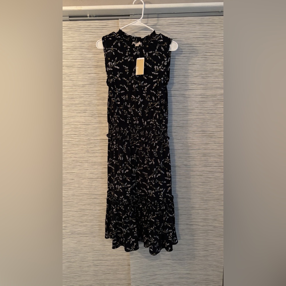 Michael Kors Floral Black Dress